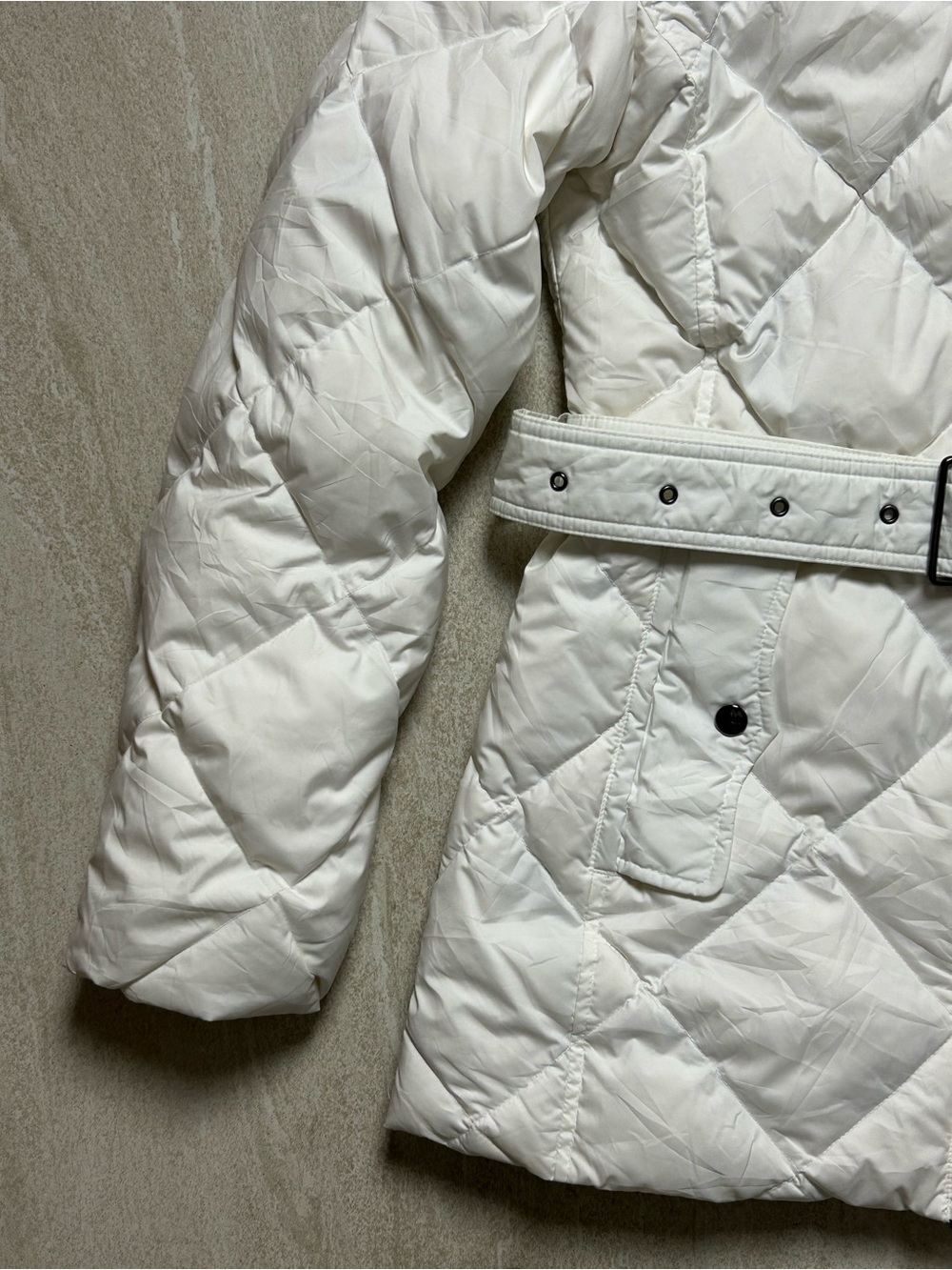 BURBERRY LONDON NOVA CHECK DIAMOND QUILTED DOWN PUFFER SIZE XS - Picture 7 of 14